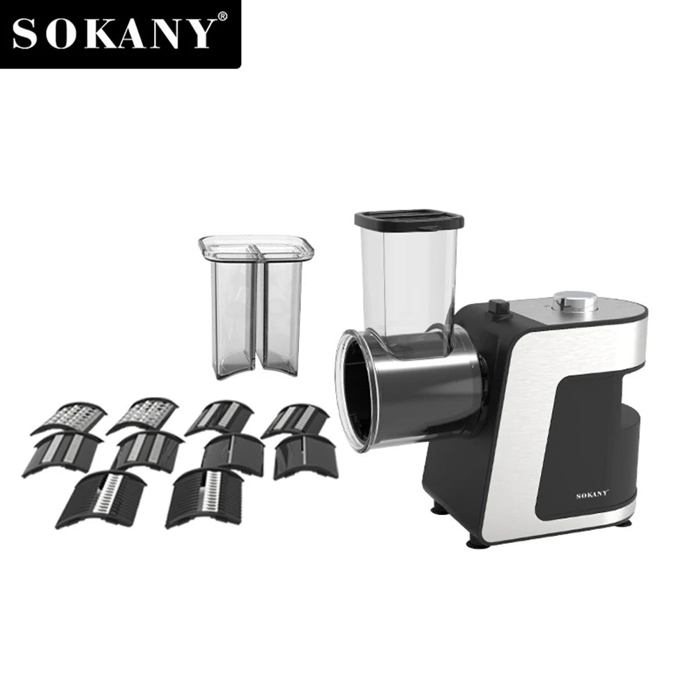 1000W Electric Vegertable Chopper Cutter 5 In 1 Stainless Steel Food Processors Kitchen Mixer Multifunctional Potato Slicer 220V