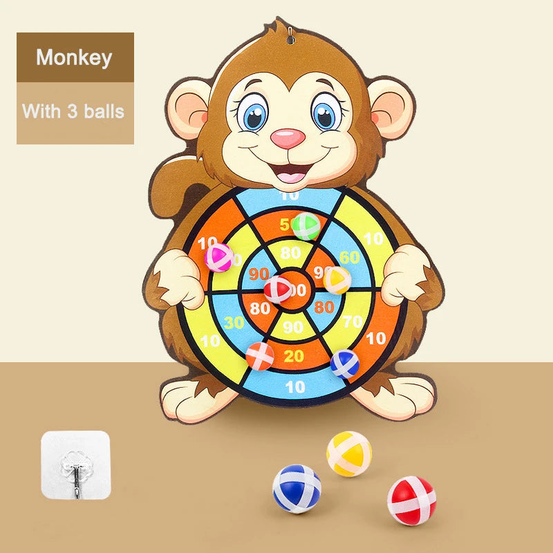 Toddler Educational Toys for Kids Children's Dart Board Games Indoor Outdoor Party Play Sports Games Dartboard with Sticky Balls