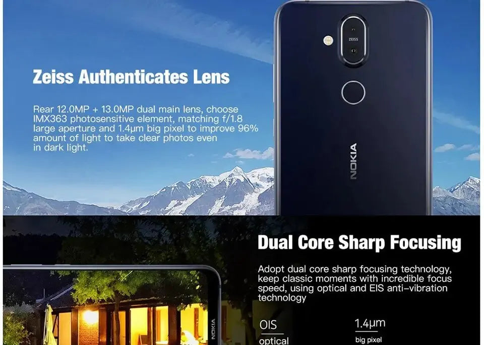 Nokia X7 Smartphone 6.18" inches Snapdragon 710 Octa Core Android 20MP Mobile Phone Fast charging 18W used phone
