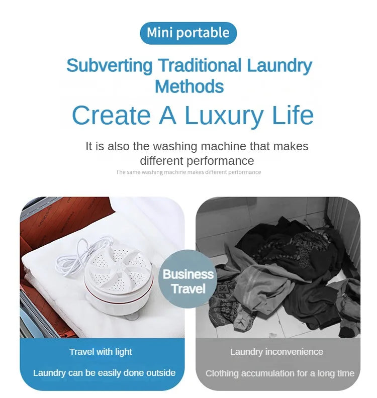 Washing Machines Portable Business Travel Home Mini Washing Machine Suitable for Socks Underwear Laundry Appliances Household