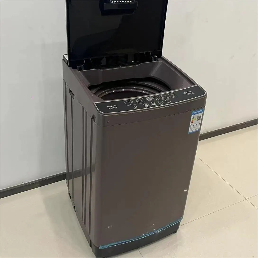 12KG Automatic Washing Machine Blue Light Antibacterial Portable Large Capacity Laundry Clothes Dryer Inverter for Home Dorms RV