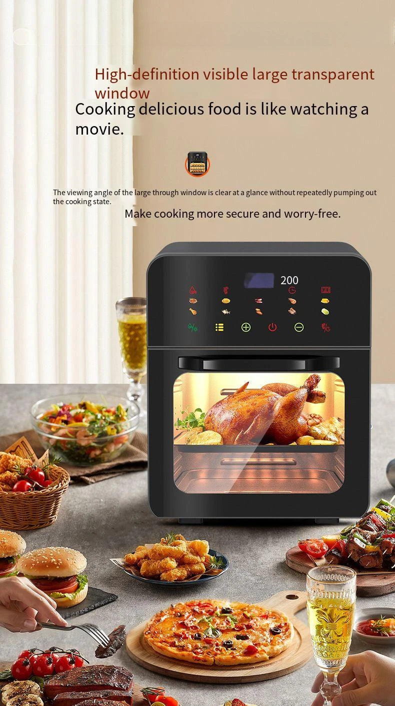 Smart 20L Air Fryer Oven Digital Support Customized Service Hot Deep Fryer Oven with Observation Window