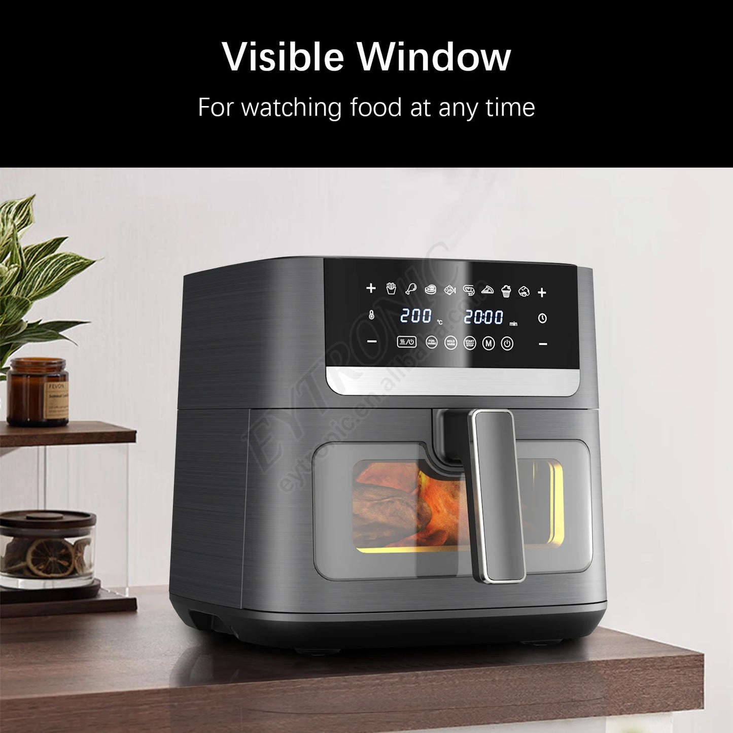Smart Digital Control Air Fryer Oven Large Capacity without Oil 9L Multi-function Electric Air Fryer