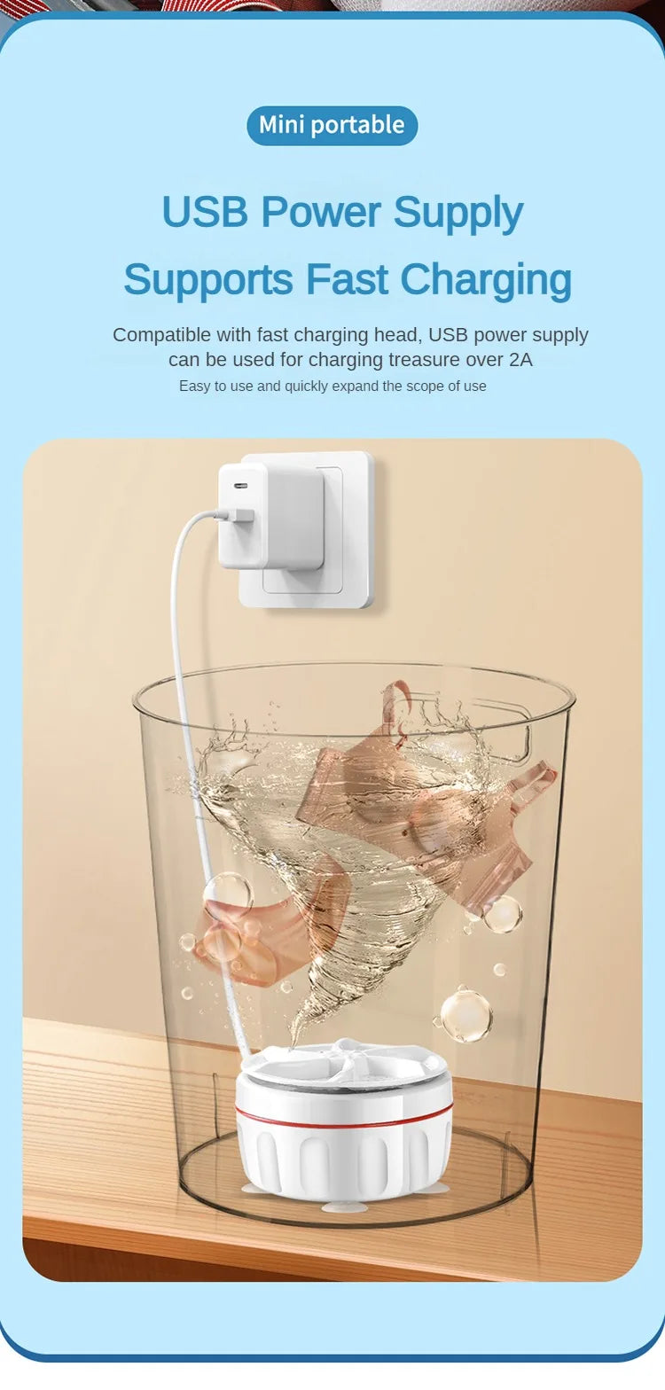 Washing Machines Portable Business Travel Home Mini Washing Machine Suitable for Socks Underwear Laundry Appliances Household