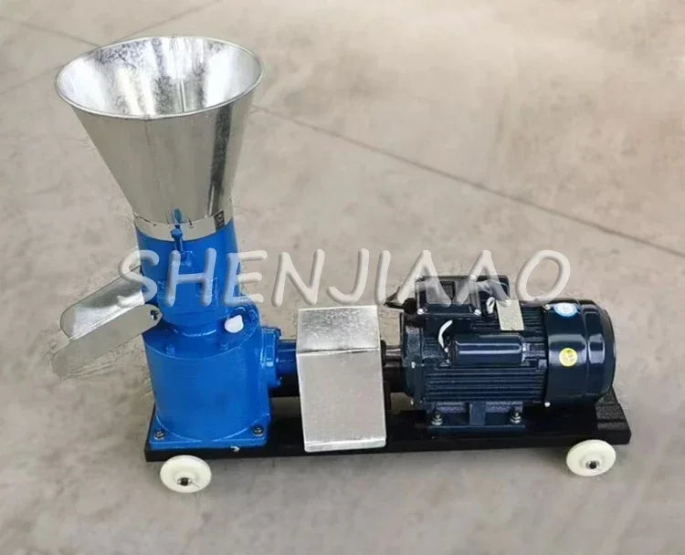 Pellet Machine Feed Granulator 60-100kg/H Wet and Dry Feed Food Pellet Making Machine Animal Farming Feed Processor 220V/380V