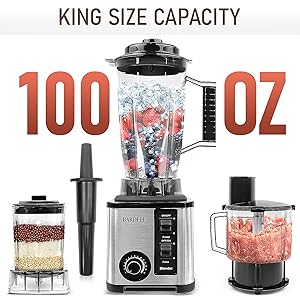 Table Blender Mixer Juicer Smoothie Maker 6in1 3L Container Food Processor BlenderMixer for Ice Nut Fruit Multi funtion
