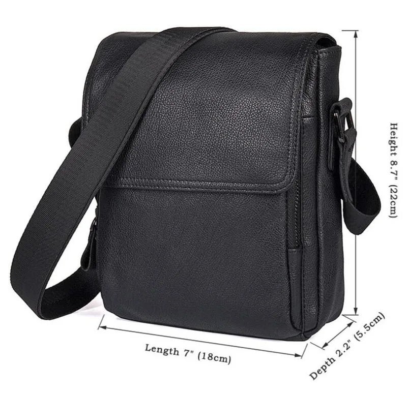 100% Genuine Leather Shoulder Bag Men Messenger Bag Top Quality Casual Crossbody Simple Design Purse Gift Shoulder Bags