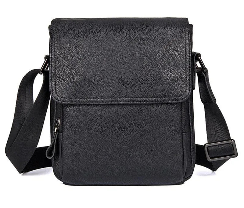 100% Genuine Leather Shoulder Bag Men Messenger Bag Top Quality Casual Crossbody Simple Design Purse Gift Shoulder Bags