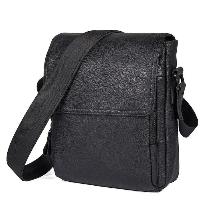 100% Genuine Leather Shoulder Bag Men Messenger Bag Top Quality Casual Crossbody Simple Design Purse Gift Shoulder Bags