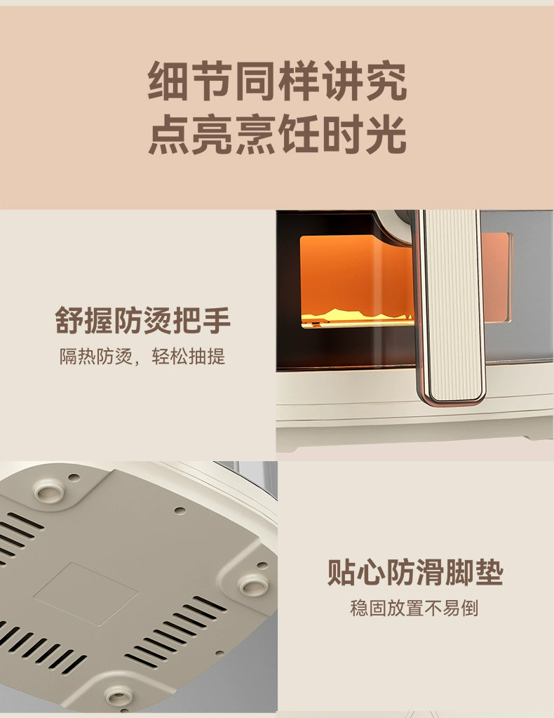 household kitchen Air fryer  intelligent large-capacity visual no-turn-over oil-free multi-functional electric oven machine  new