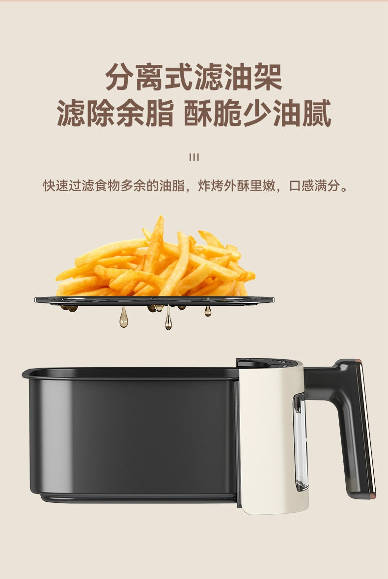 household kitchen Air fryer  intelligent large-capacity visual no-turn-over oil-free multi-functional electric oven machine  new