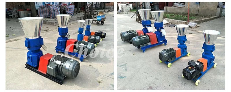 Hot Sale Poultry Chicken Feed Production Grinding Machine Animal Fish Food Processing Cattle Pig Sow Feed Pellet Making Machine