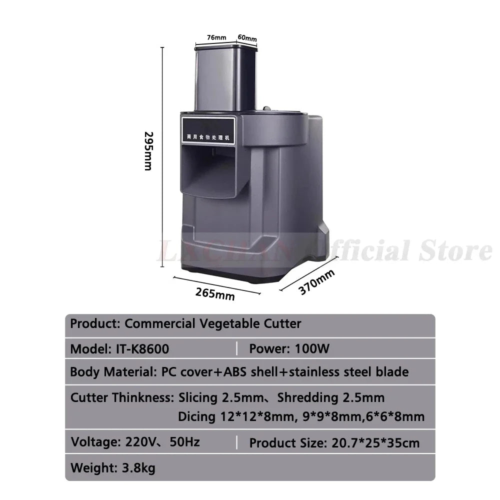 HomeWise K8600 Vegetable Cutter Slicing Shredding Dicing Maker Food Processor with 3 Blade Multifunctional Cutter