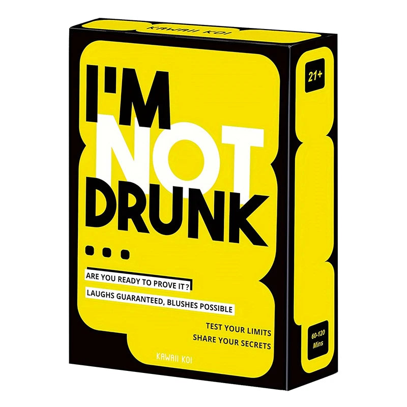 I‘M NOT DRUNK Card Games For Adults Fun Drinking Games For Game Night & Hen's Party Desktop Games Birthday Gift