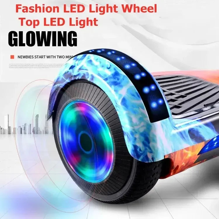 Led  Lights self balance Scooter Electric Hoverboards Scooter 6.5 inch self balance Hoverboards with LED