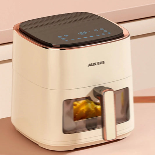 household kitchen Air fryer  intelligent large-capacity visual no-turn-over oil-free multi-functional electric oven machine  new