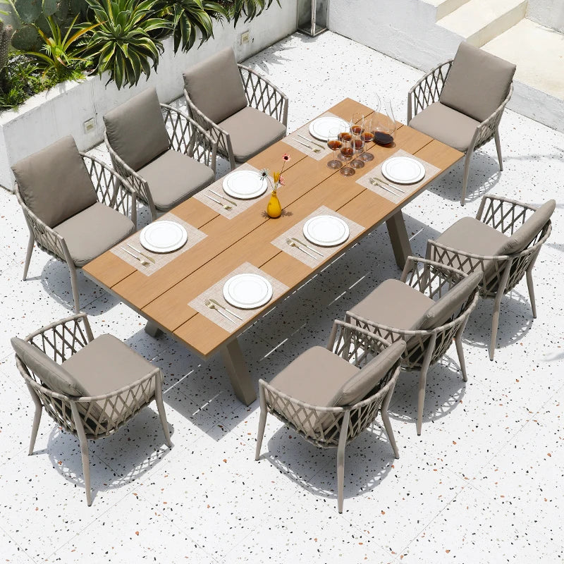 High quality Outdoor Natural Rattan Furniture Popular Garden Furniture Chair and Table Outdoor furniture Sets