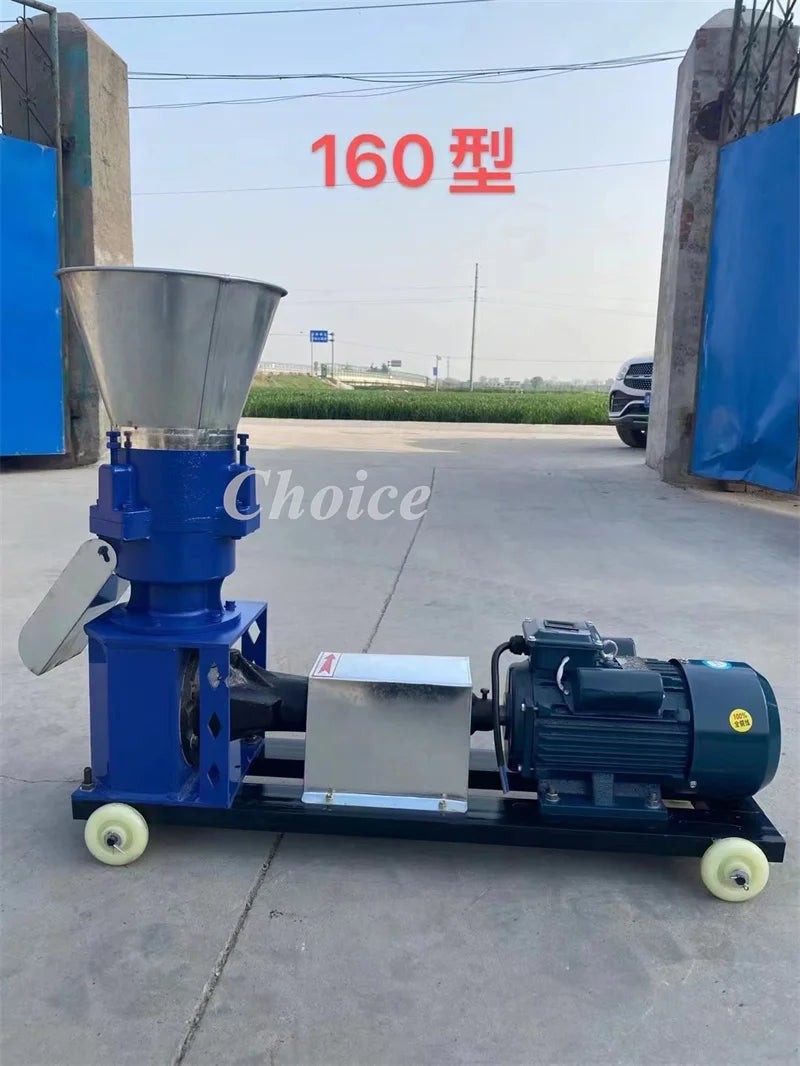 Hot Sale Poultry Chicken Feed Production Grinding Machine Animal Fish Food Processing Cattle Pig Sow Feed Pellet Making Machine