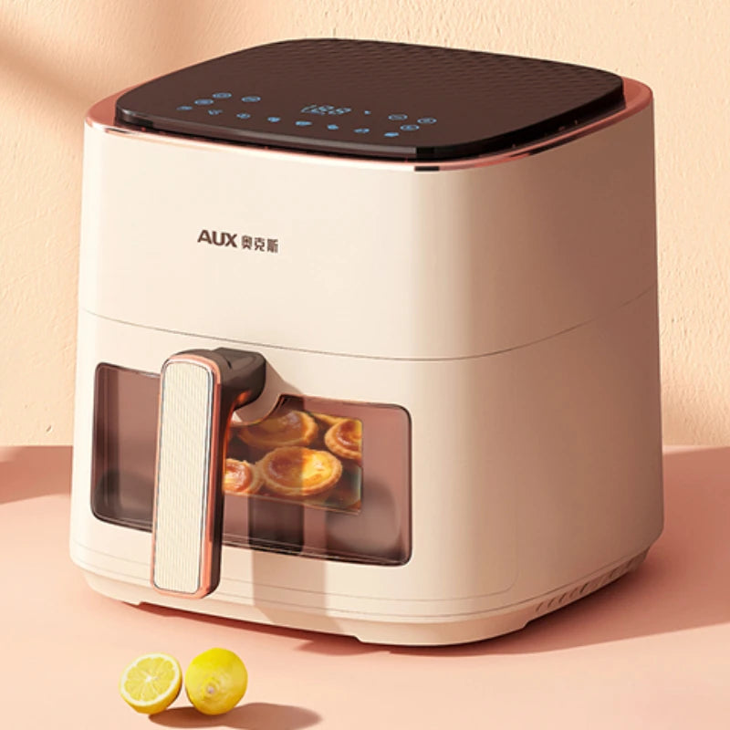 household kitchen Air fryer  intelligent large-capacity visual no-turn-over oil-free multi-functional electric oven machine  new
