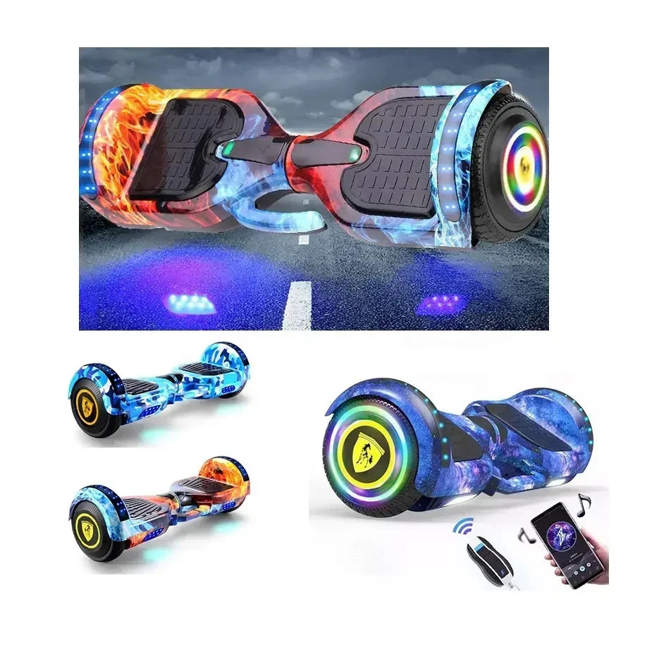 Led  Lights self balance Scooter Electric Hoverboards Scooter 6.5 inch self balance Hoverboards with LED