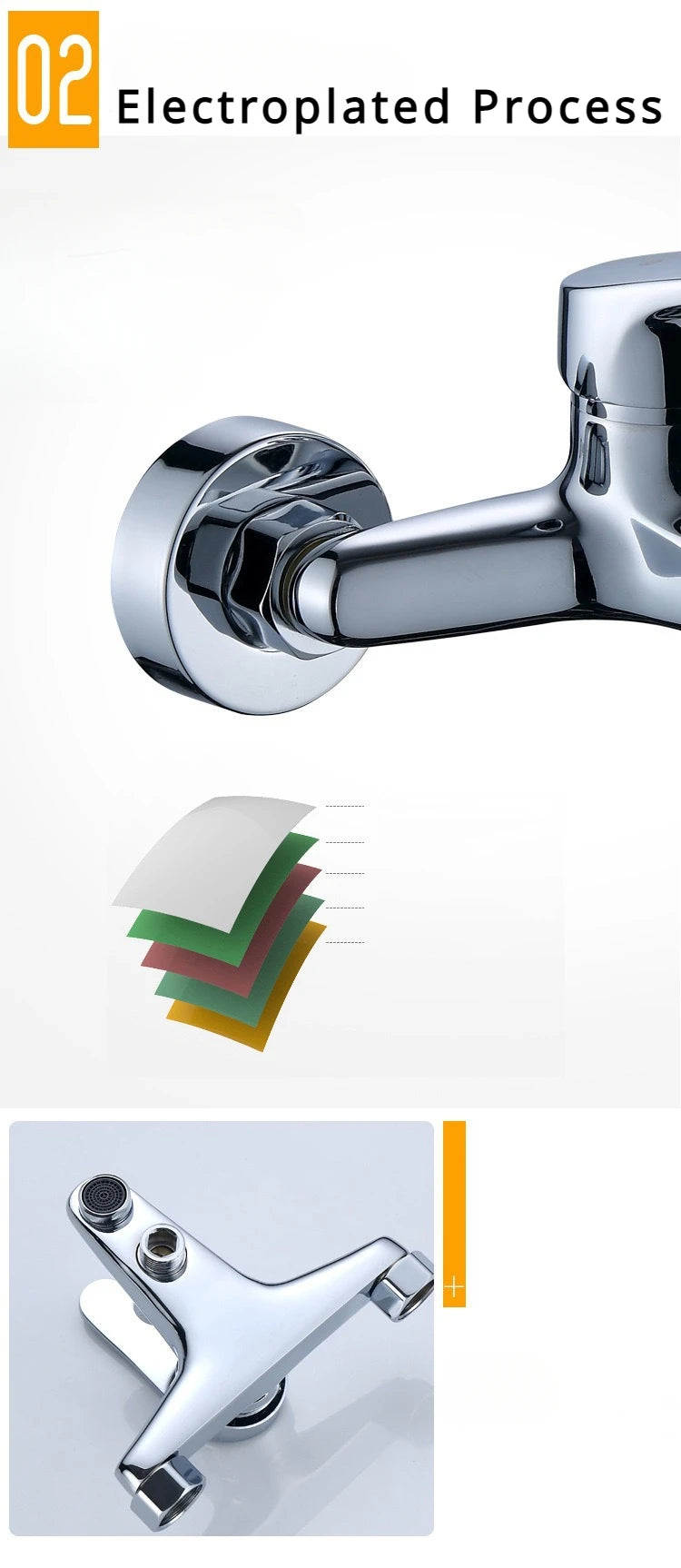 Wall Mounted Brass Shower Faucet Mixing Valve Bathroom Hot Cold Water Mixer Tap Bathroom Combination Water Mixer Bathtub Faucet