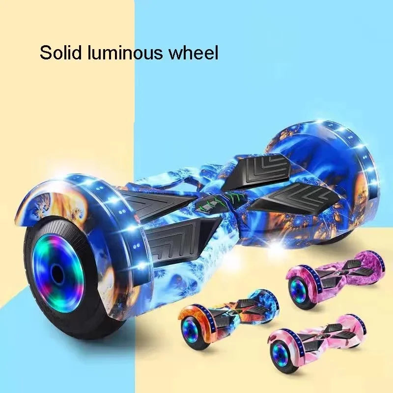 Hot Sale 2024 7inch Electric Hoverboard with LED Lights Balance Wheel 8.5inch China A8 300w 36v Double Wheel Hover Scooter