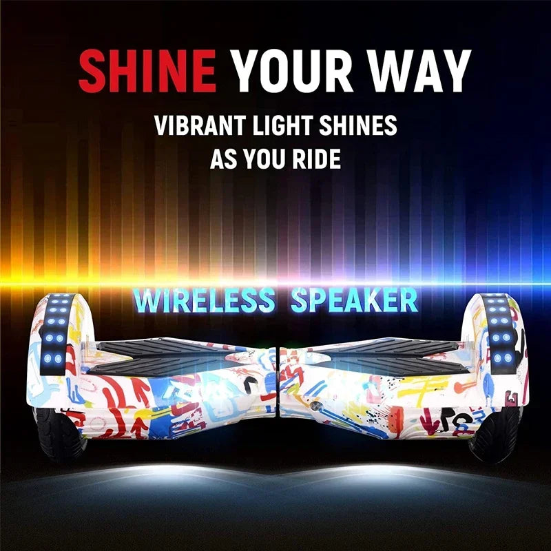 High Quality 8 Inch Two Wheel Hoverboard Electric Self Balancing Scooter Led Lights Self-balancing Electric Scooters