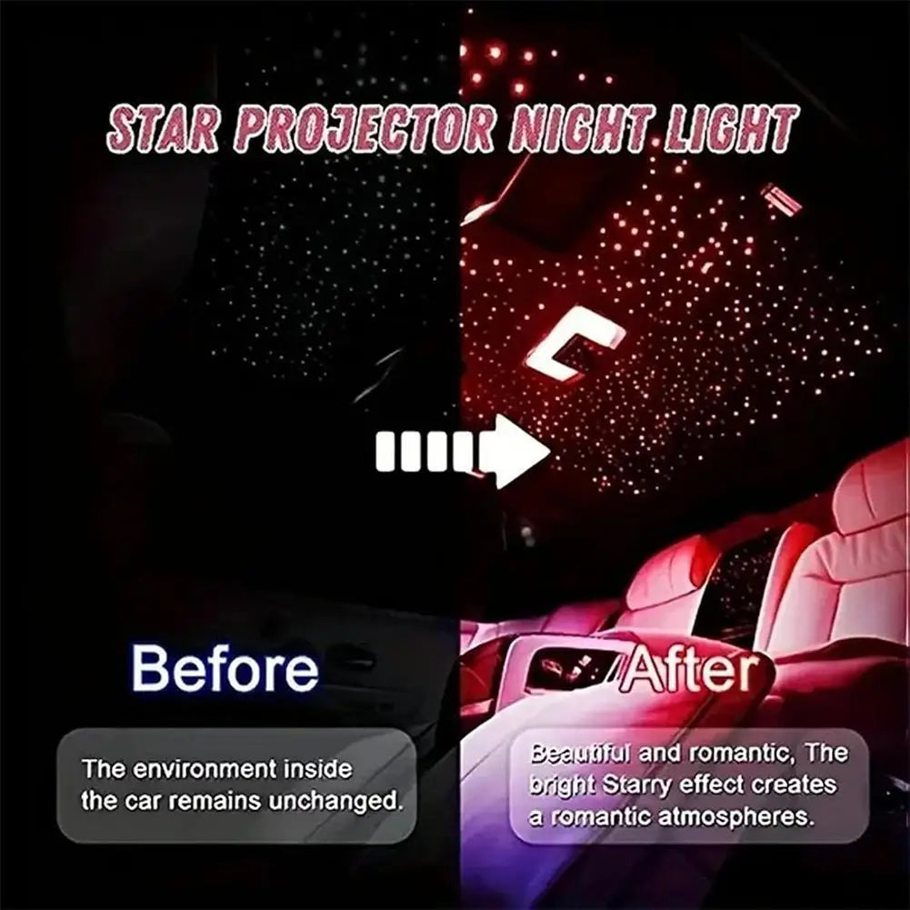 4 In 1 Retractable Car Charger Starlight In Car Roof 100w USB Type C Ports Super Fast Car Phone Charger Car Adapter For Iphone