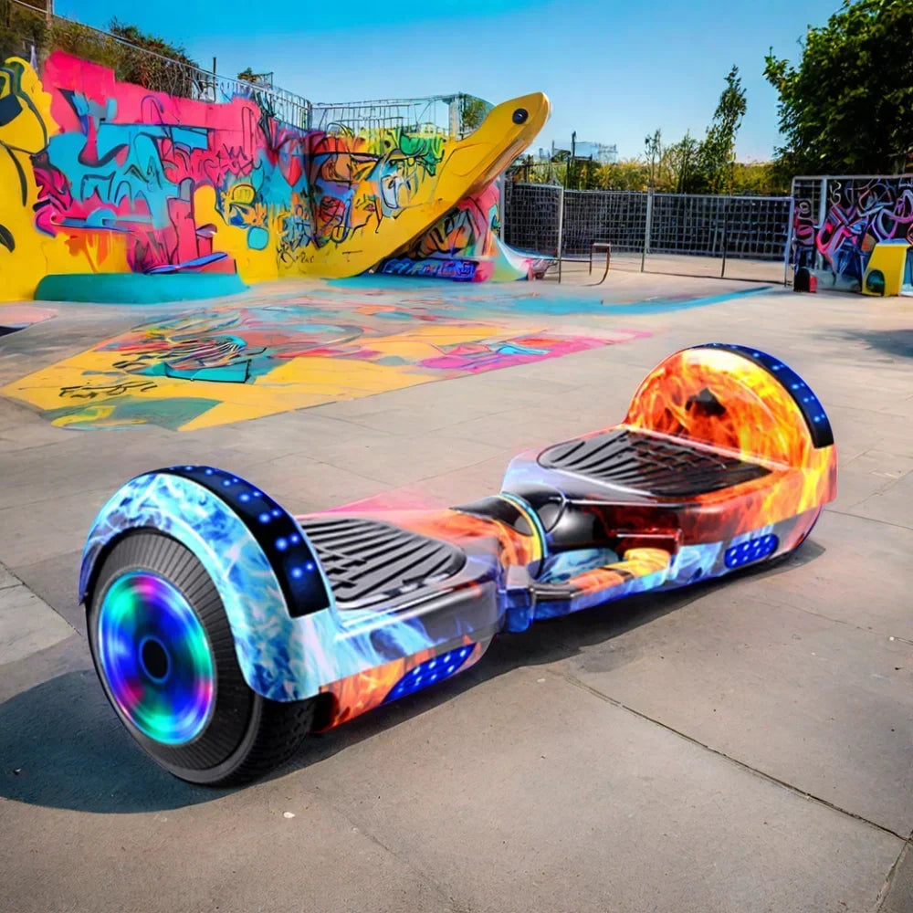 Hot Sale 2024 7inch Electric Hoverboard with LED Lights Balance Wheel 8.5inch China A8 300w 36v Double Wheel Hover Scooter