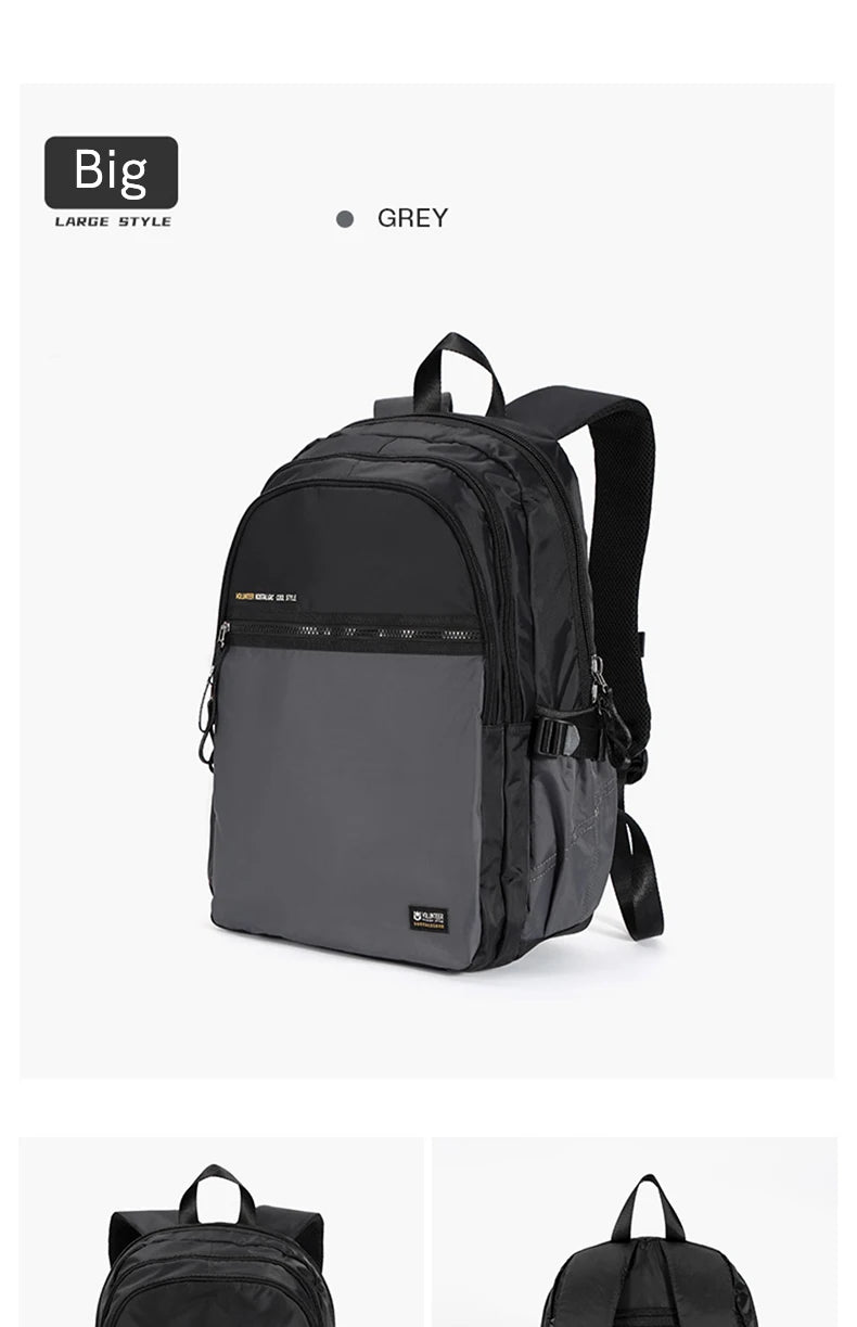 Volunteer Backpack for Men 2023 New Fashionable Large Capacity High Quality Laptop Waterproof Travel Casual Bags1801-08