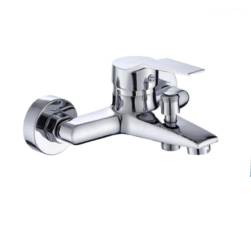 Home Bathroom Triple Shower Faucet Support Hot and Cold Water Faucet Bath Bath Mixer Valve Shower Set Bathroom Accessories