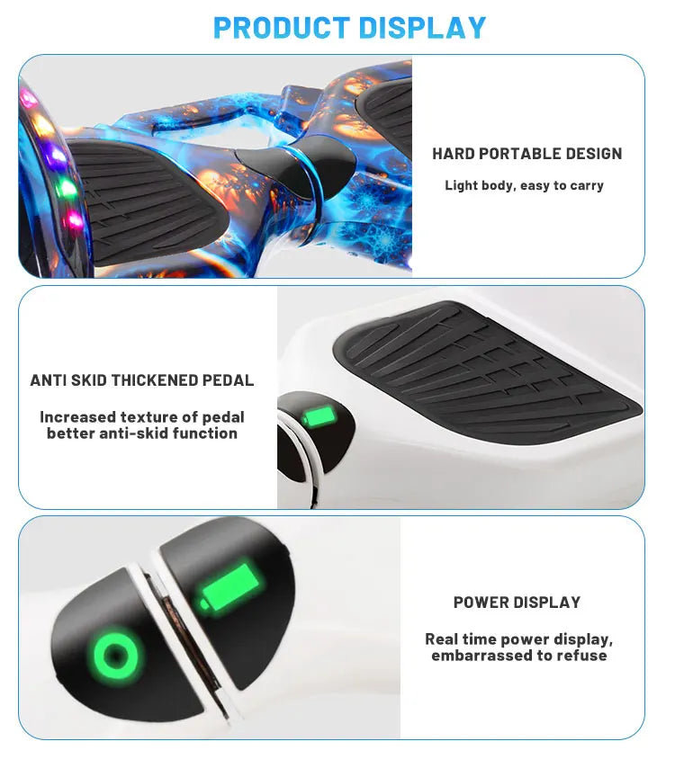 Handle Bar Electric Cheap Hover Board 6.5 Products 10 Inch Hoverboards for Adults