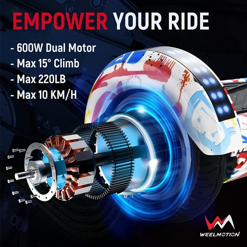 High Quality 8 Inch Two Wheel Hoverboard Electric Self Balancing Scooter Led Lights Self-balancing Electric Scooters