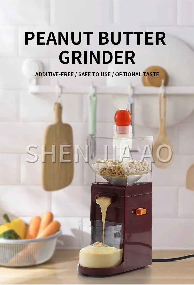 Household Electric Peanut Butter Making Machine Cooking Grinder Household Small Grinder Sesame Paste Machine Food Processor