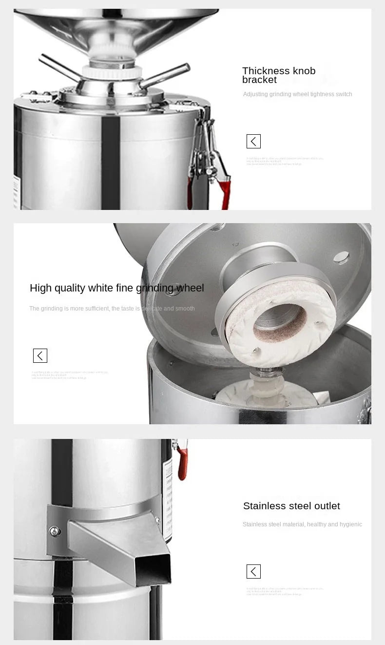 110V 220v Peanut Butter Maker Machine Sesame Nut Crusher Stainless Steel Food Processor Commercial Home Soy Almond Butter Maker